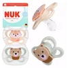 NUK SILICONE SOOTHING PERFECT MATCH 0-2m AIR BEAR FOX 2 vnt.