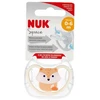 Nuk silikoninis čiulptukas 0-6 mėn. "space Fox"