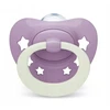NUK SOOTHING čiulptukas 0-6m CLASSIC DAY&NIGHT LIGHTS AT NIGHT 2 vnt + dėklas