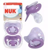 NUK SOOTHING čiulptukas 0-6m CLASSIC DAY&NIGHT LIGHTS AT NIGHT 2 vnt + dėklas