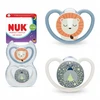 NUK tamsoje šviečiantys čiulptukai Perfect Match Air Night, 18-36 mėn, 2 vnt., įvairių spalvų