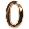 Numeris 0, 50 mm, klijuojamas, aukso sp.