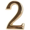 Numeris 2, 50 mm, klijuojamas, aukso sp.