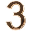 Numeris 3, 50 mm, klijuojamas, aukso sp.