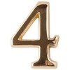 Numeris 4, 50 mm, klijuojamas, aukso sp.