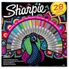 Nuolatinis, atsparus, universalus žymeklių rinkinys iš 28 Sharpie spalvų NEMOKAMAI