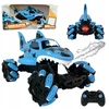 Nuotoliniu būdu valdomas automobilis RC Shark Blaster, šaudantis vandeniu PLAYIO