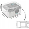 NUVITA 1085 mikrobangų sterilizatorius 3 buteliams ir priedams
