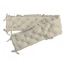 Ochraniacz do łóżeczka pikowany VELVET 140x30cm smėlio spalva KOELL