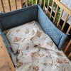 Ochraniacz na szczebelki do łóżeczka Zieleń Nepalska Velvet 180x30 Lepre