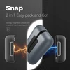 Ocoopa UT2s 2x5000 mAh rankų šildytuvas su powerbank funkcija, USB-C, pilka