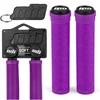Odi dviračio rankenos RUBBER BIKE GRIPES PURPLE + KEYRING