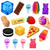 Okami 13 Squishy antistresinių kukulių Squishy kubelių rinkinys meškiuko sūrio sviesto