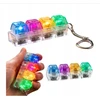Okami Antistresinis Clicker Keychain Fidget 4 jungikliai Clicker LED apšvietimo klaviatūra