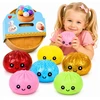 OKAMI Rinkinyje 3 vnt. Squishy squishy koldūnai Blizgučiai kukuliai 6 cm