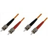 OM1 optinis kabelis DELTACO, ST - ST, duplex, UPC, 62,5/125, 1,5m, oranžinis / FB-31-5