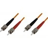 OM1 optinis kabelis DELTACO, ST - ST, duplex, UPC, 62,5/125, 10m, oranžinis / FB-310