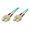 OM3 optinis kabelis DELTACO, SC - SC, duplex, multimode, 50/125, 15m / SCSC-615