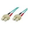 OM3 optinis kabelis DELTACO, SC - SC, duplex, multimode, 50/125, 5m / SCSC-65