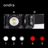Ondra ĮKRAUJAMAS LED PRIEKINIS LEMPAS USB-C ZOOM VERTIX JUDĖJIMO JETUVAS