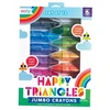 Teka Ooly Jumbo "happy Triangles" kreidelės, 12 vnt.