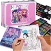 Opus MENINĖS TAPYBOS RINKINYS Lagaminas TAPYBOS KNYGA HUNTRIX KPOP DAŽYMO KNYGA