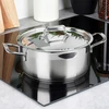 ORION ANETT puodas su dangteliu, nerūdijantis plienas, 20 cm, 3L PREMIUM