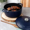 Orion Didelis 5.2l granatinis ketaus puodas 26cm, tinka visoms viryklėms