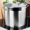 Orion Didelis nerūdijančio plieno puodas su dangčiu, 30 cm, 18 L
