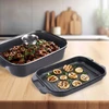 Orion Kepimo skarda 7L 41X26X15CM ALIUMININIS SU GRILINIU KEPU IR STIKLINIU dangteliu