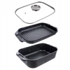 Orion Kepimo skarda 7L 41X26X15CM ALIUMININIS SU GRILINIU KEPU IR STIKLINIU dangteliu