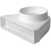 Europlast Ortakio alkūnė KLD29-125, 220 x 90 mm x DN125, stačiakampė - apvali