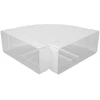 Europlast Ortakio alkūnė KLD29-125, 220 x 90 mm x DN125, stačiakampė - apvali
