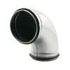 Ortakio alkūnė su tarpinėmis BFS90-100, DN100, 90°