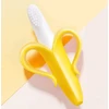 Ortodontinis logopedinis silikoninis dantukas - Geltona 3D Banana
