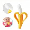 Ortodontinis logopedinis silikoninis dantukas - Geltona 3D Banana