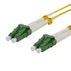 OS2 Fiber cable DELTACO, LC – LC, duplex, singlemode, APC, 9/125, 10m / LCLC-10S-APC