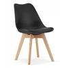 Oskar Kėdė MARK su buko medienos kojomis, juoda, 82 × 49 cm