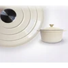 Overmont Emaliuotas ketaus puodas olandiška orkaitė 26 cm 4,7 l indukcinė orkaitės duona