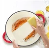 Overmont Emaliuotas ketaus žąsų puodas, DUONOS DAŽYMAS, raudonas