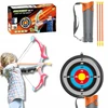 Owl Tech LED GLOWING BOW 3 ARROW SHIELD QUIVER SAUGAUS šaudymo RINKINYS