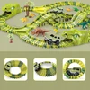 Owl Tech MEGA RACE TRAK DINOZAUURŲ PARKAS MAGIC TRACK AUTOMOBILIŲ KONSTRUKCIJOS RINKINYS 270