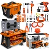 Owl Tech „Pasidaryk pats“ (pasidaryk pats) „DIY KIT“ DIRBTINĖS ĮRANKIŲ DĖŽĖ, BATERIJA MAITOMAS GRĄŽtuvas 65 vnt.