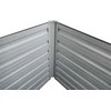 Paaukštinta dėžė daržovėms/augalams auginti 240x80x77cm metalinė/pilka