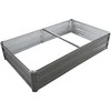 Paaukštinta dėžė daržovėms/augalams auginti 150x90x30cm metalinė/pilka