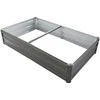 Paaukštinta dėžė daržovėms/augalams auginti 150x90x30cm metalinė/pilka