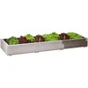 Paaukštintos lysvės pailginimo elementai Timber Timber 60x20cm plastikiniai/pilki
