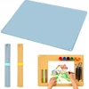 PAD 60X40CM 2 VNT DIDELIS SILIKONINĖS APSAUGOS PLAUNAMAS DAŽYMO KILIMAS