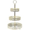 Padėklas metalinis 3 aukštų aukso sp. 25x46,5x25 cm Home Deco KA0112