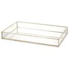 Art-Pol Padėklas metalinis su veidrodžiu aukso sp. 4x29,5x18,5 cm 135861